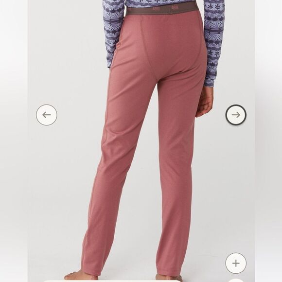 REI Co-op Midweight Base Layer Bottoms - Kids Mauve‎ Shadow XXS (4-5) Nwt - Picture 3 of 7